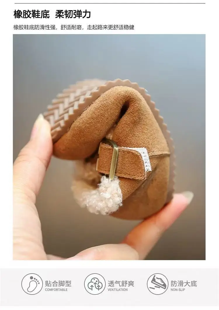 Baby Girl Fleece Lined Birkenstock Winter Shoes — feature 6