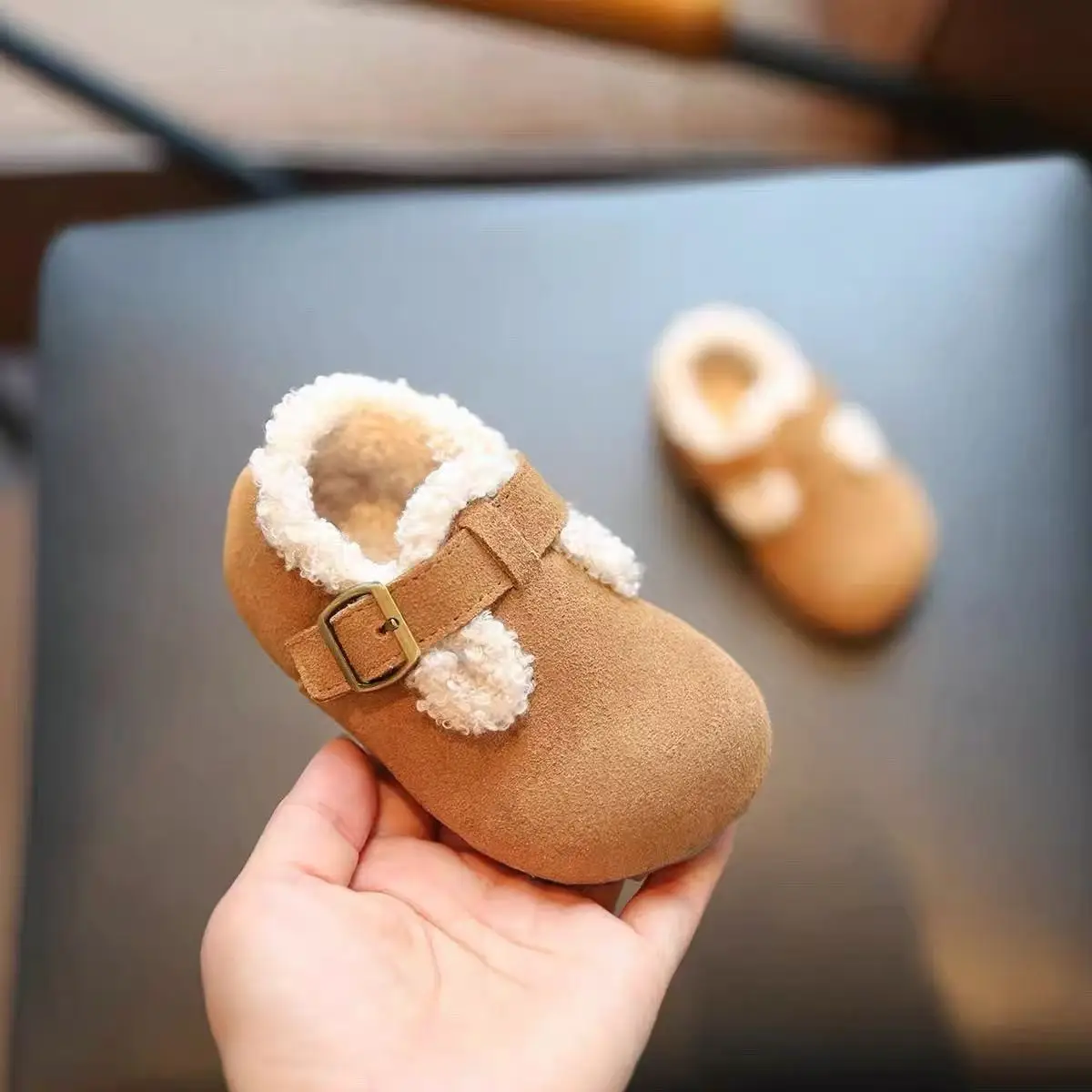 Baby Girl Fleece Lined Birkenstock Winter Shoes