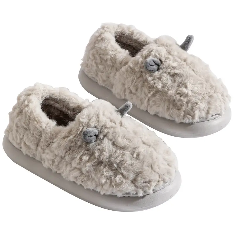 Deodorant Cotton Slippers for Men 2025 New Winter Bag Heel Thick Sole Warm Fleece-Lined Plus Anti-Slip Cotton Shoes for Men to Wear Outside - Image 16