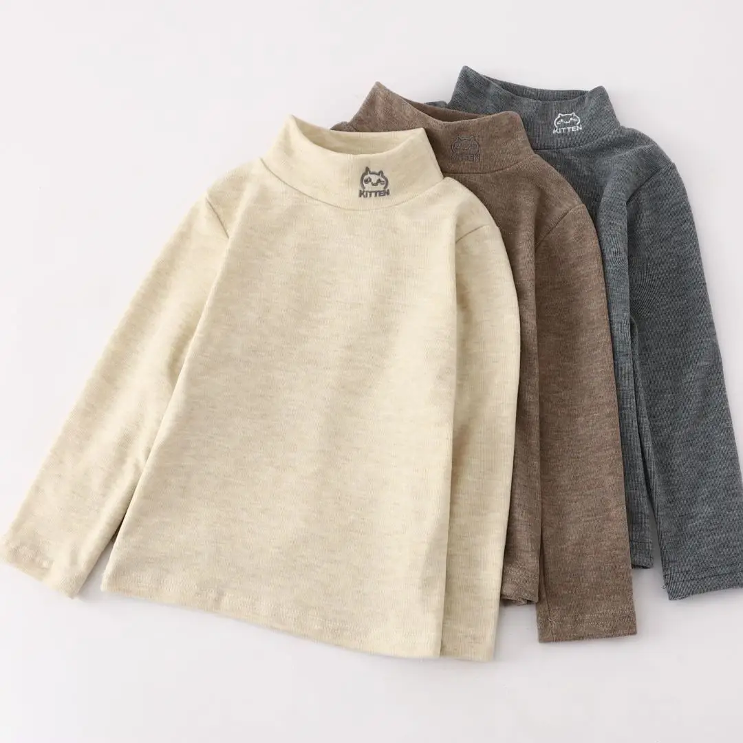 New Autumn Base Layer T-Shirt for Boys Girls Half Collar Warm Soft - Image 10