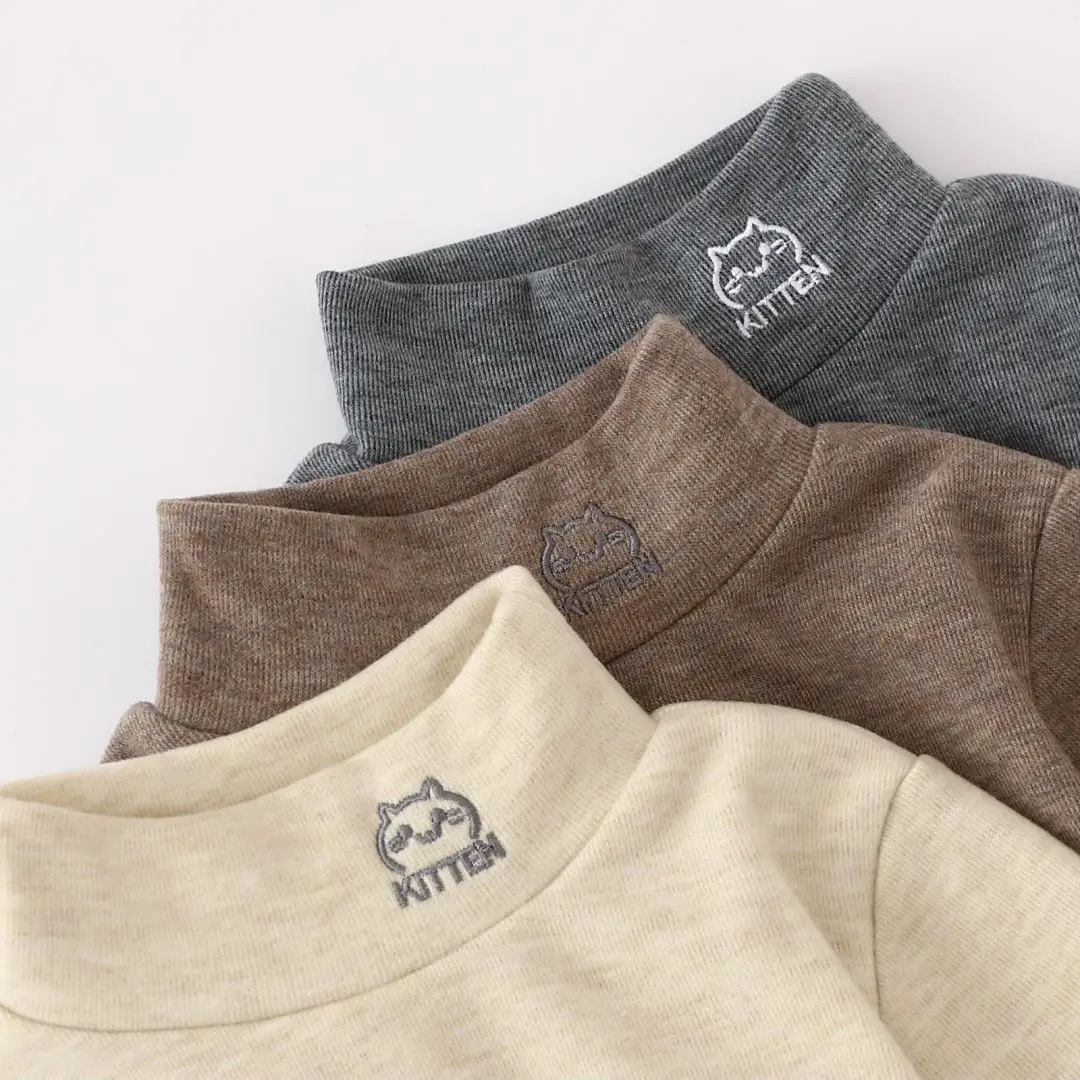 New Autumn Base Layer T-Shirt for Boys Girls Half Collar Warm Soft — feature 44