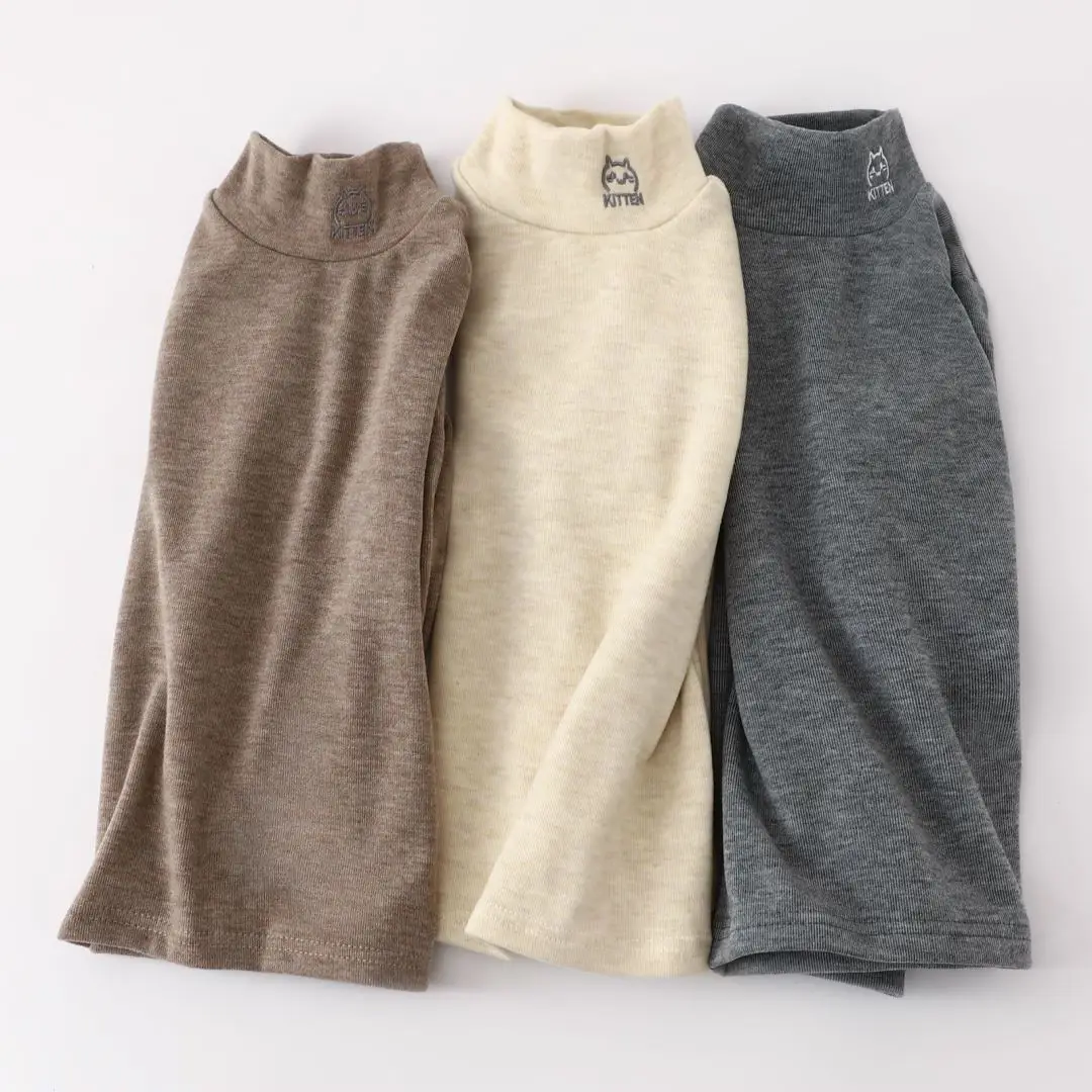 New Autumn Base Layer T-Shirt for Boys Girls Half Collar Warm Soft — feature 46