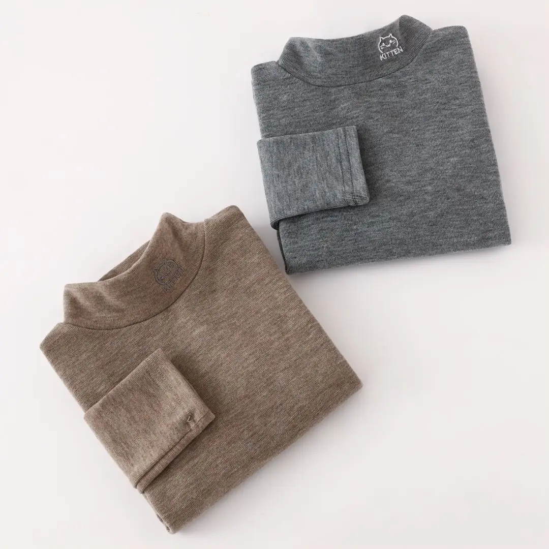 New Autumn Base Layer T-Shirt for Boys Girls Half Collar Warm Soft - Image 5