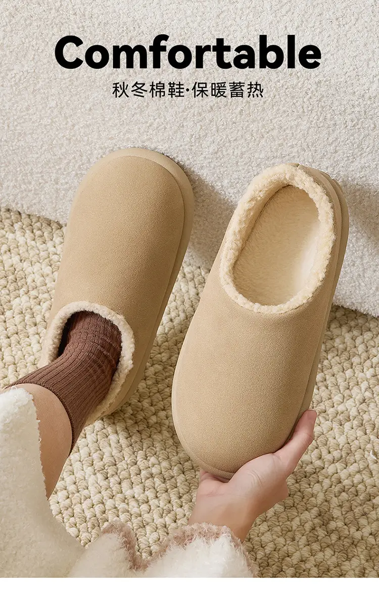 Fur-Lined 2025 New Snow Boots for Women, Autumn and Winter, Closed-Back Mules, Birkenstock-Style Shoes, Thickened and Warm for Home Use — feature 1
