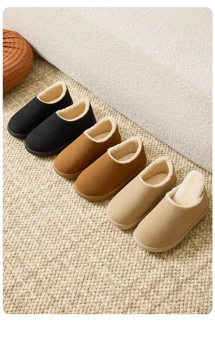 Fur-Lined 2025 New Snow Boots for Women, Autumn and Winter, Closed-Back Mules, Birkenstock-Style Shoes, Thickened and Warm for Home Use — feature 12