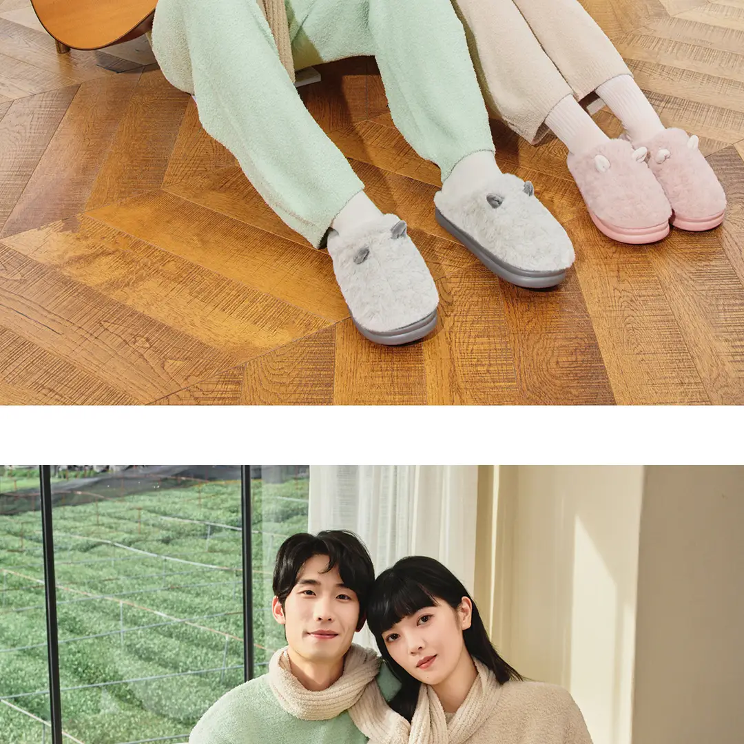 Warm Cotton Slippers for Women Autumn and Winter 2025 New Cartoon Non-Slip Thick Bottom Home Indoor Versatile Couple Furry Slippers for Men — feature 15