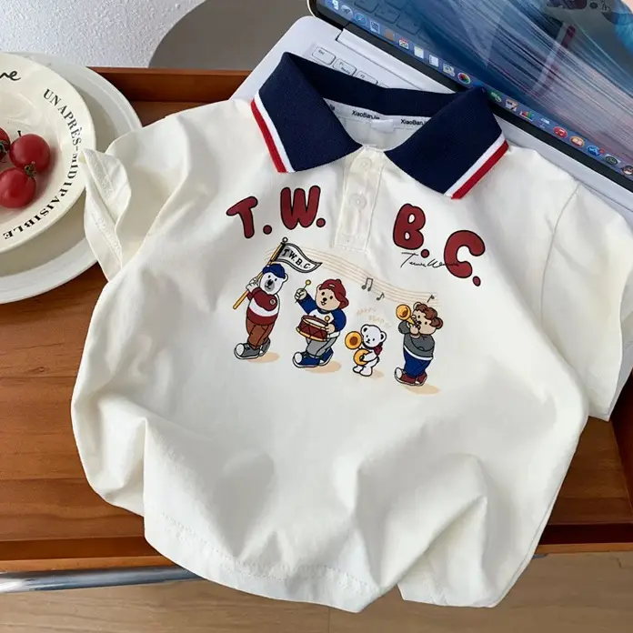 Kids T.W.B.C Polo Shirt Short Sleeve Summer Wear - Image 5