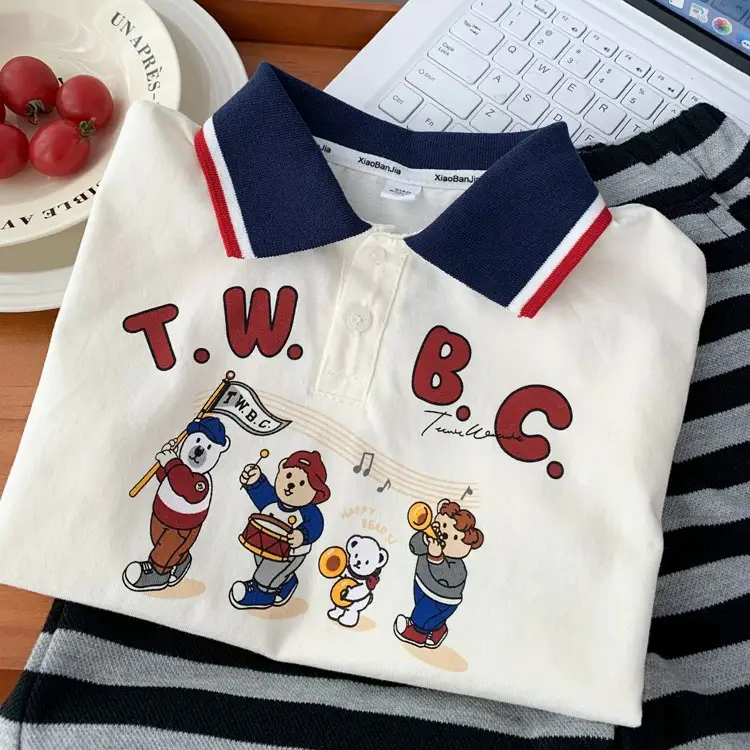 Kids T.W.B.C Polo Shirt Short Sleeve Summer Wear - Image 6