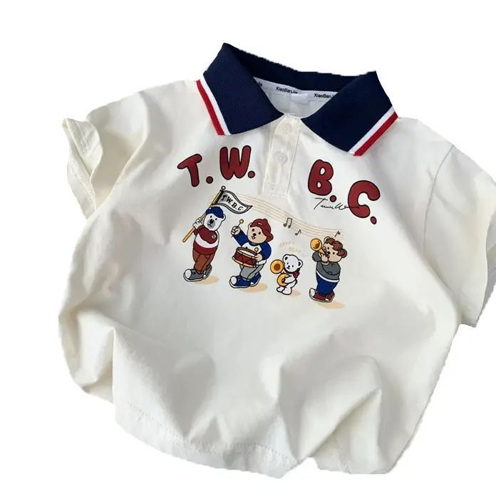 Kids T.W.B.C Polo Shirt Short Sleeve Summer Wear - Image 7