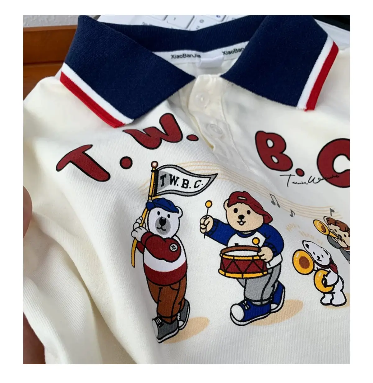 Kids T.W.B.C Polo Shirt Short Sleeve Summer Wear — feature 13
