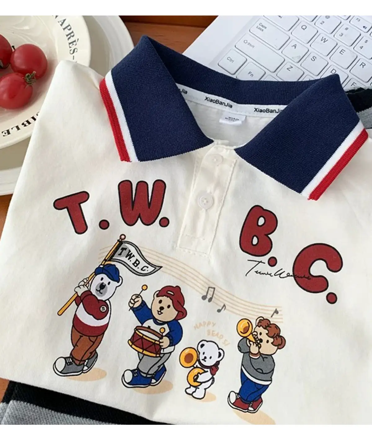 Kids T.W.B.C Polo Shirt Short Sleeve Summer Wear — feature 14