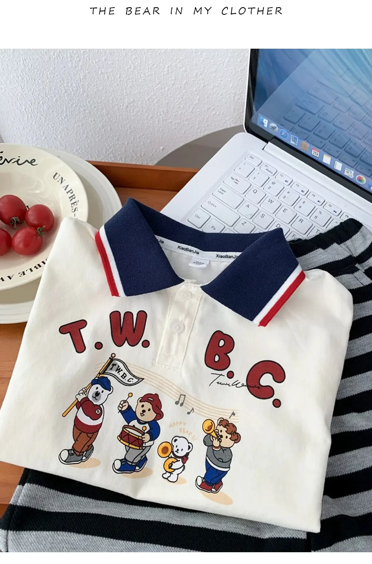 Kids T.W.B.C Polo Shirt Short Sleeve Summer Wear — feature 8