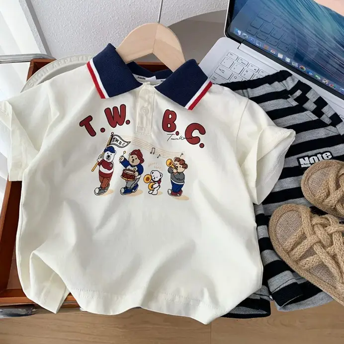 Kids T.W.B.C Polo Shirt Short Sleeve Summer Wear - Image 2