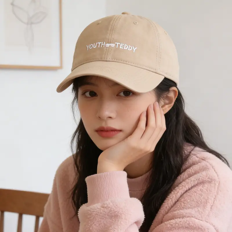Unisex Pure Cotton Baseball Cap with Korean Style Design - Image 8