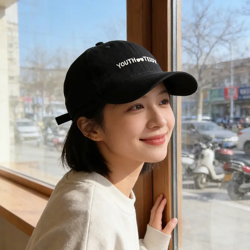 Unisex Pure Cotton Baseball Cap with Korean Style Design - Image 9
