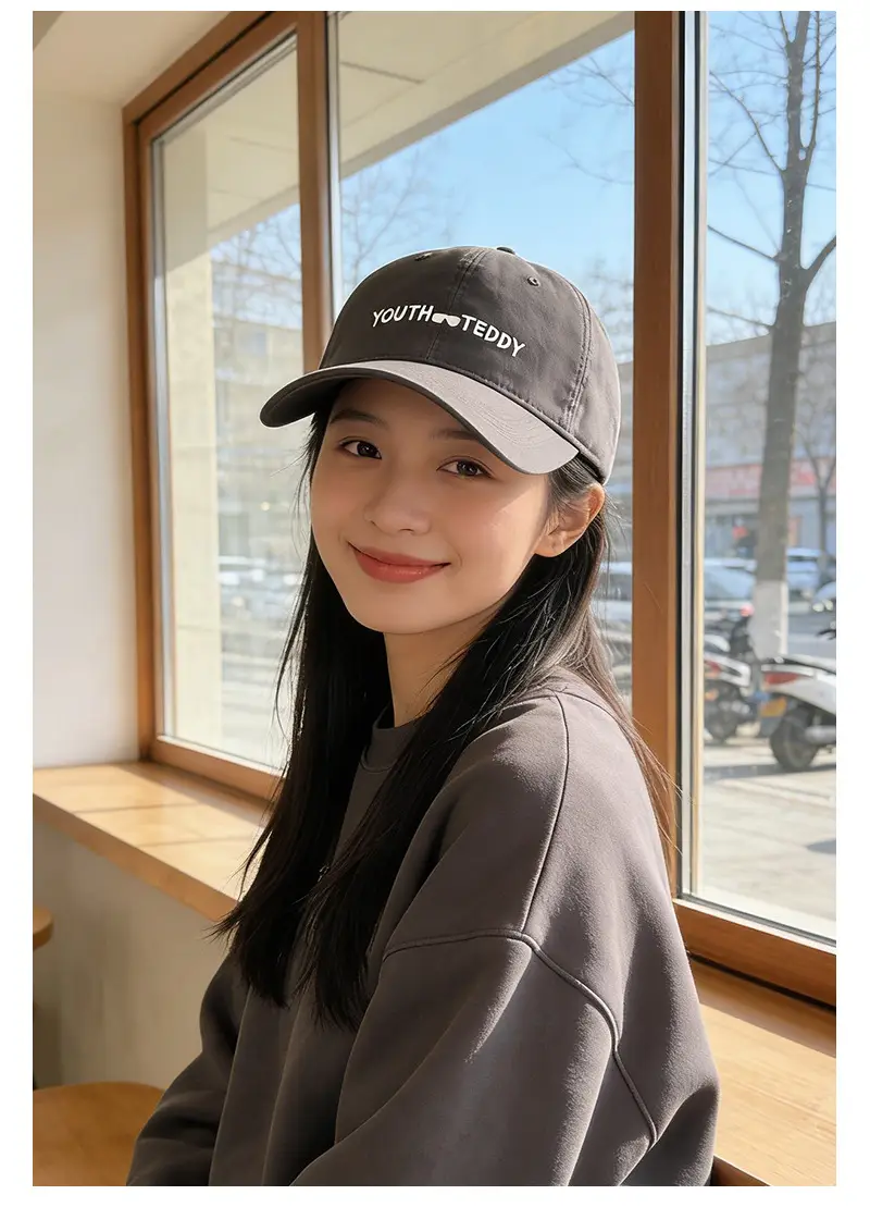 Unisex Pure Cotton Baseball Cap with Korean Style Design — feature 6