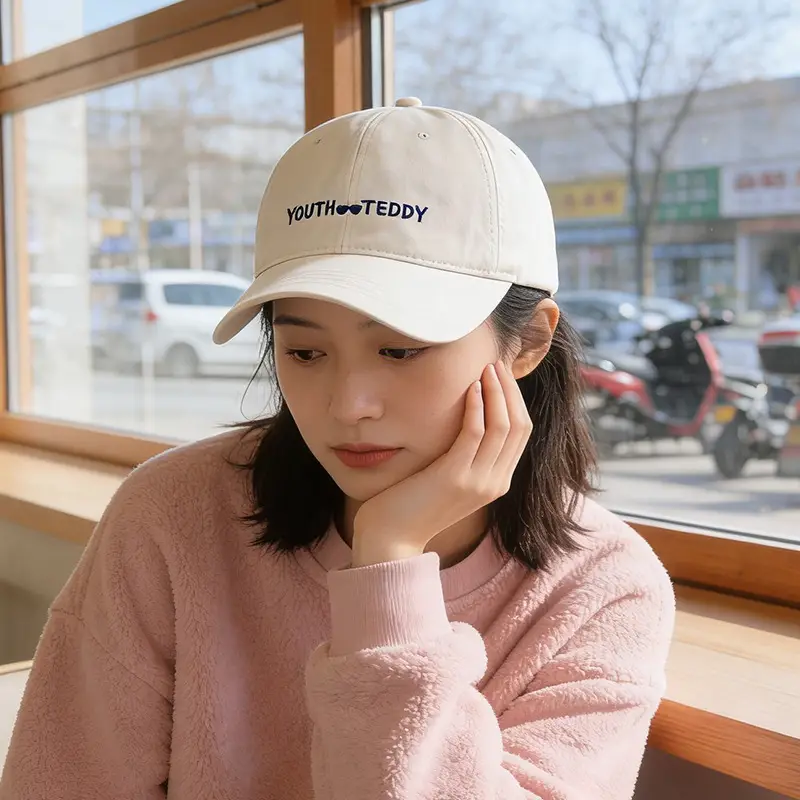 Unisex Pure Cotton Baseball Cap with Korean Style Design - Image 6