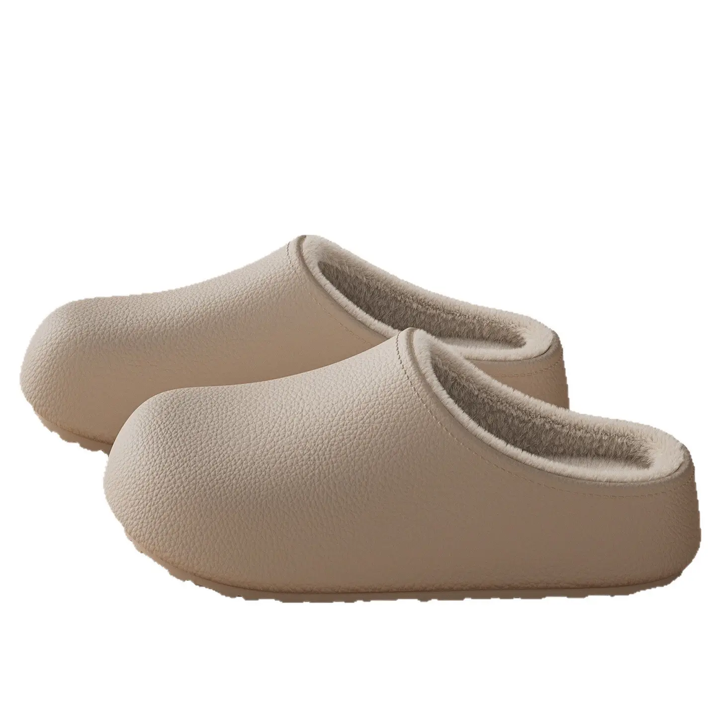 Women Waterproof Cotton Slippers White EVA Lined - Image 10