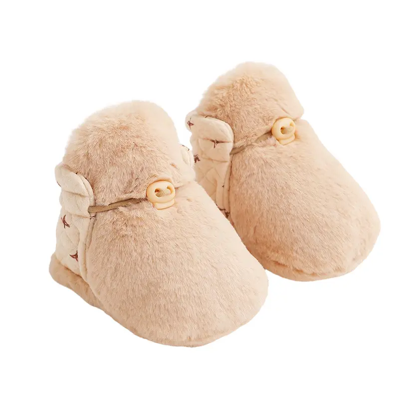 Baby Furry Warm Shoes 0-12 Months Thickened Cotton