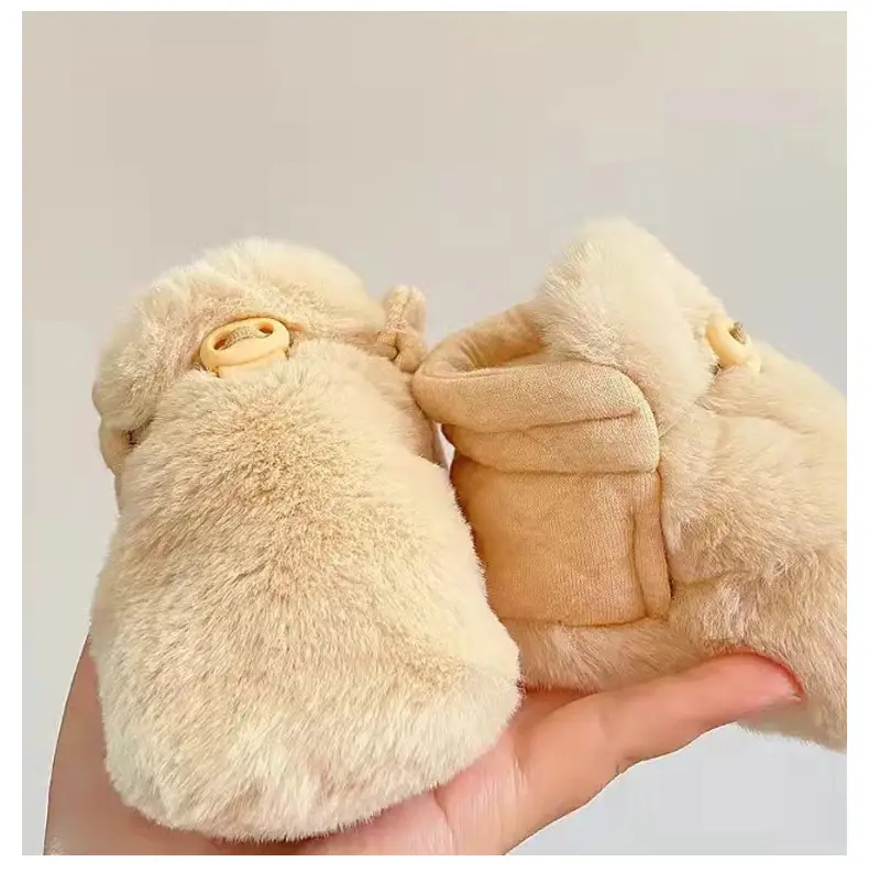 Baby Furry Warm Shoes 0-12 Months Thickened Cotton — feature 12