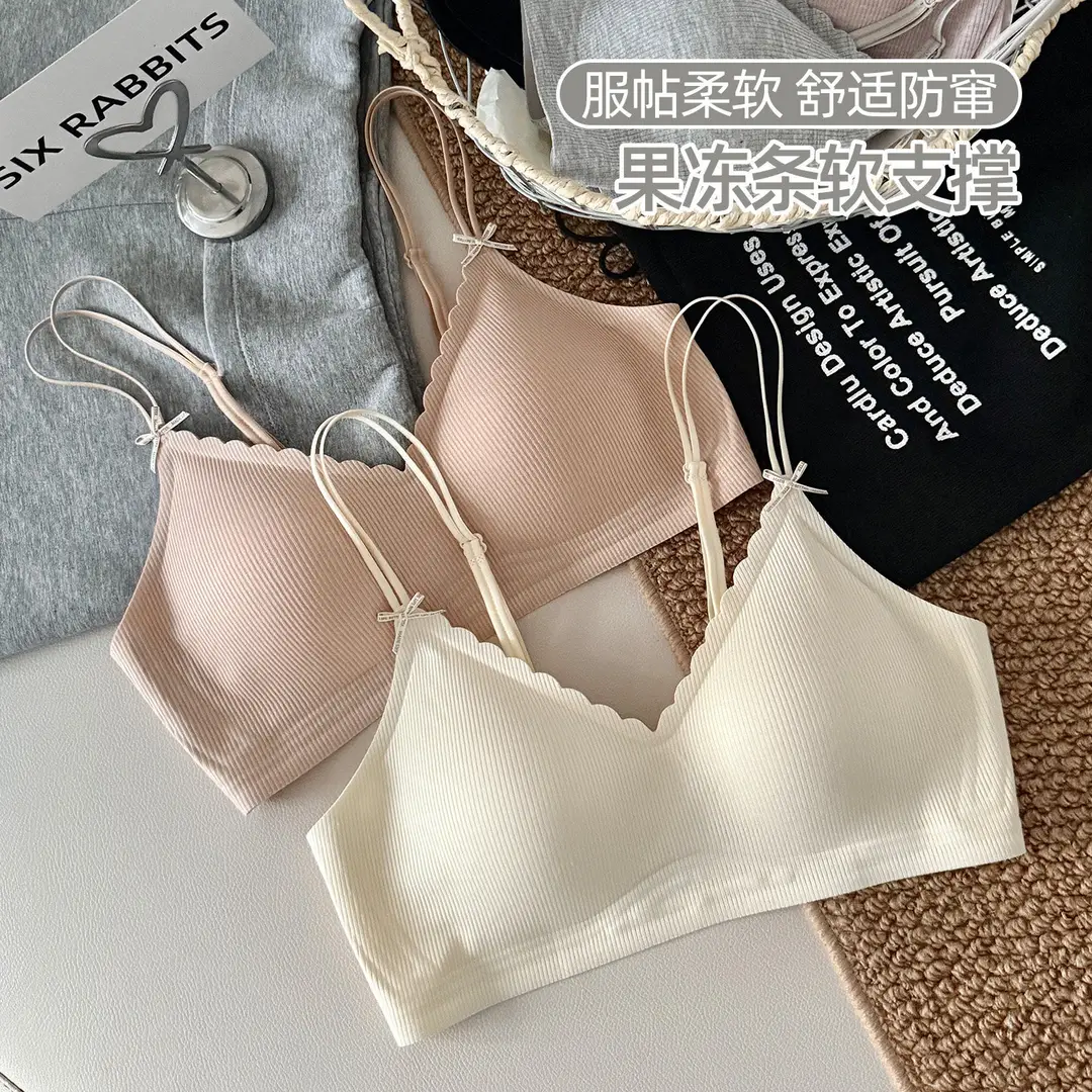 Seamless Wireless Bra for Women with Small Busts, Side-Gathering Design, Jelly Strip for Comfort, Soft Support, and No Trace - Image 8