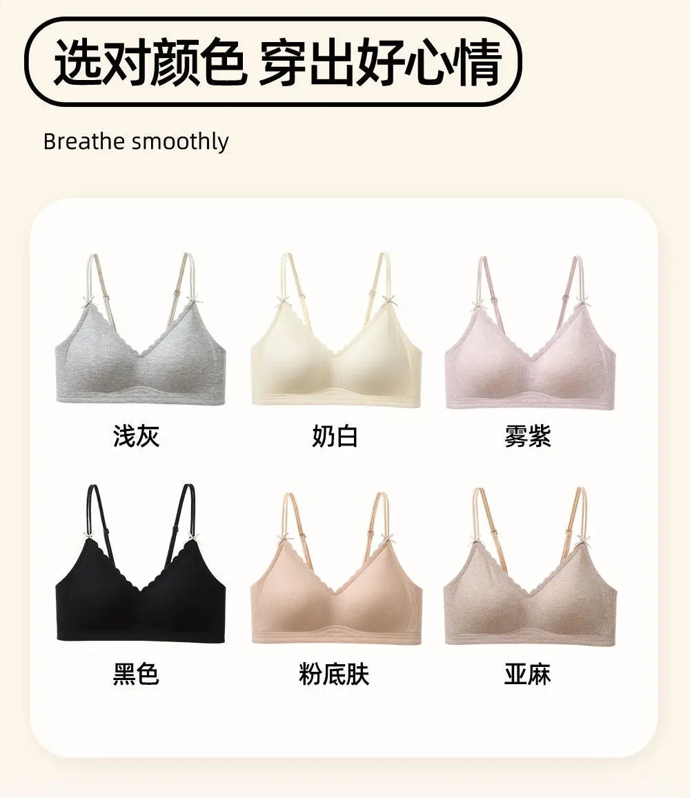 Seamless Wireless Bra for Women with Small Busts, Side-Gathering Design, Jelly Strip for Comfort, Soft Support, and No Trace — feature 13