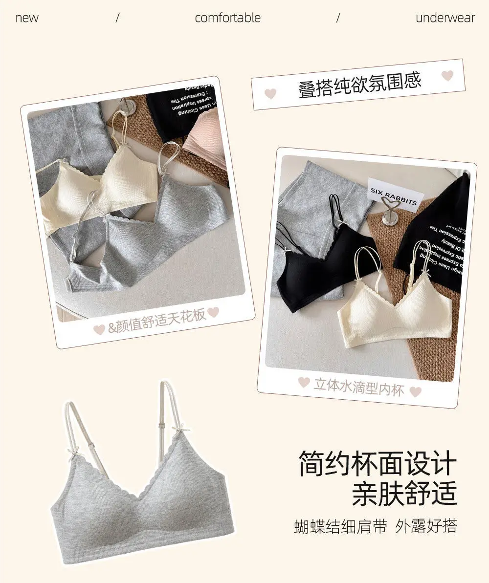 Seamless Wireless Bra for Women with Small Busts, Side-Gathering Design, Jelly Strip for Comfort, Soft Support, and No Trace — feature 3