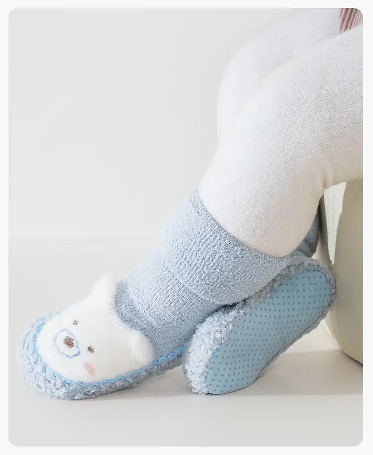 Baby Toddler Shoes 25 Winter Warm Cartoon Bear Non-Slip Terry β feature 12