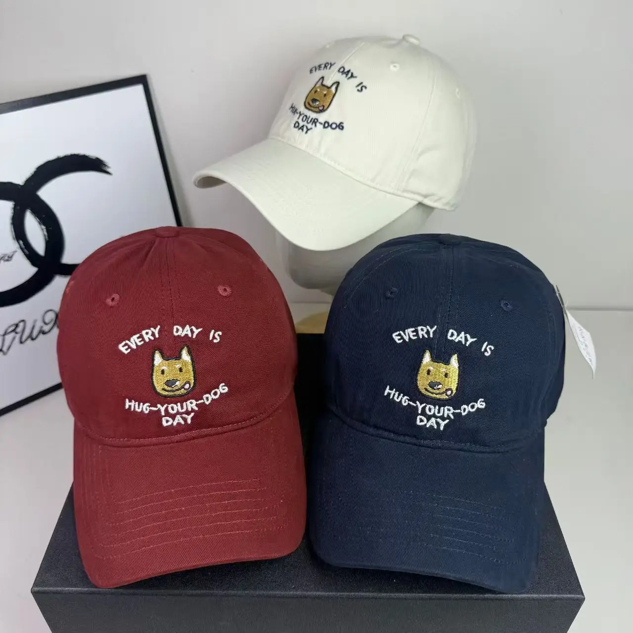 Blue Pet Dog Letter Cap with Sunshade & Duck Design