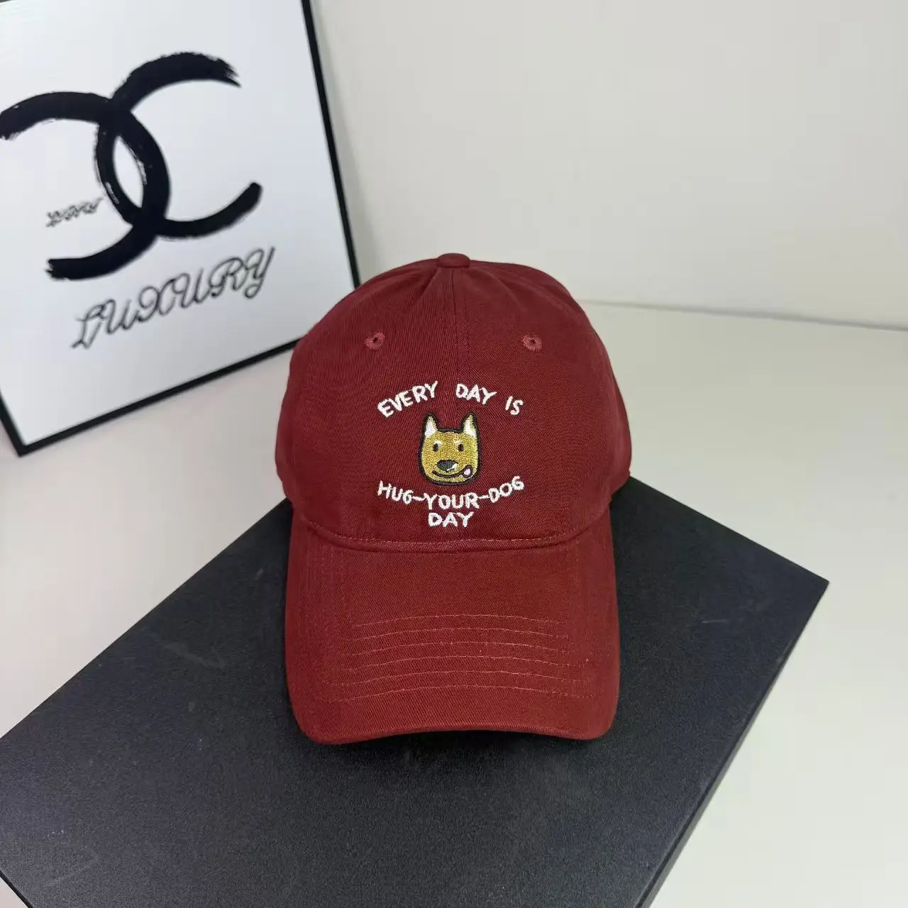 Blue Pet Dog Letter Cap with Sunshade & Duck Design