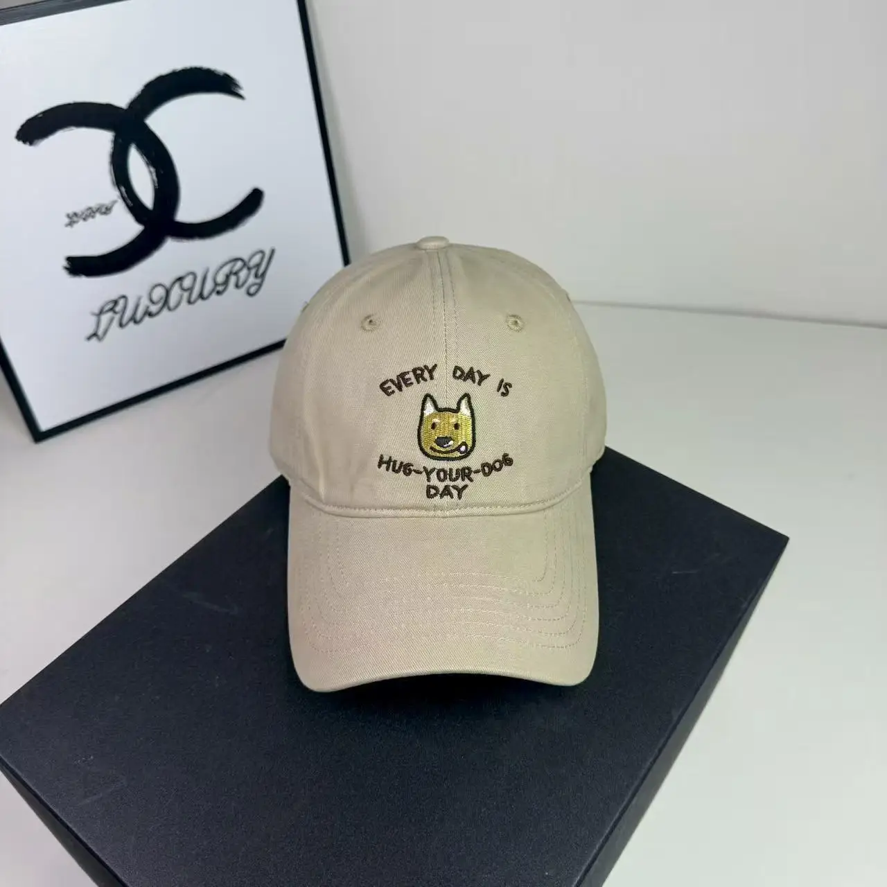 Blue Pet Dog Letter Cap with Sunshade & Duck Design