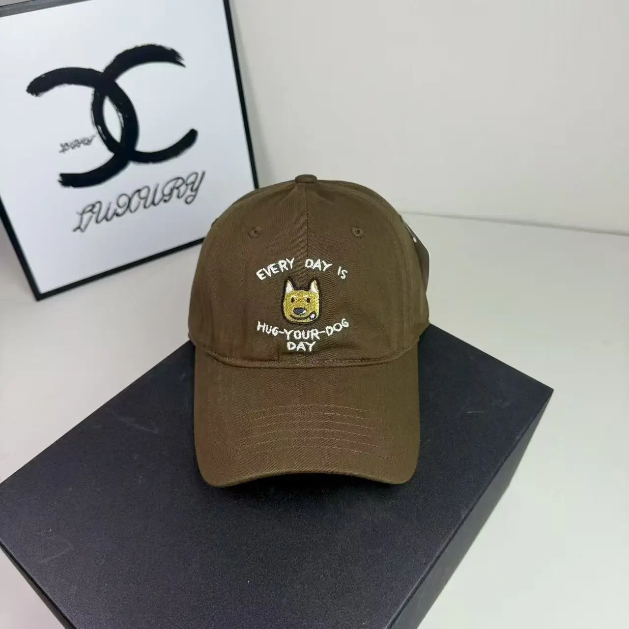 Blue Pet Dog Letter Cap with Sunshade & Duck Design