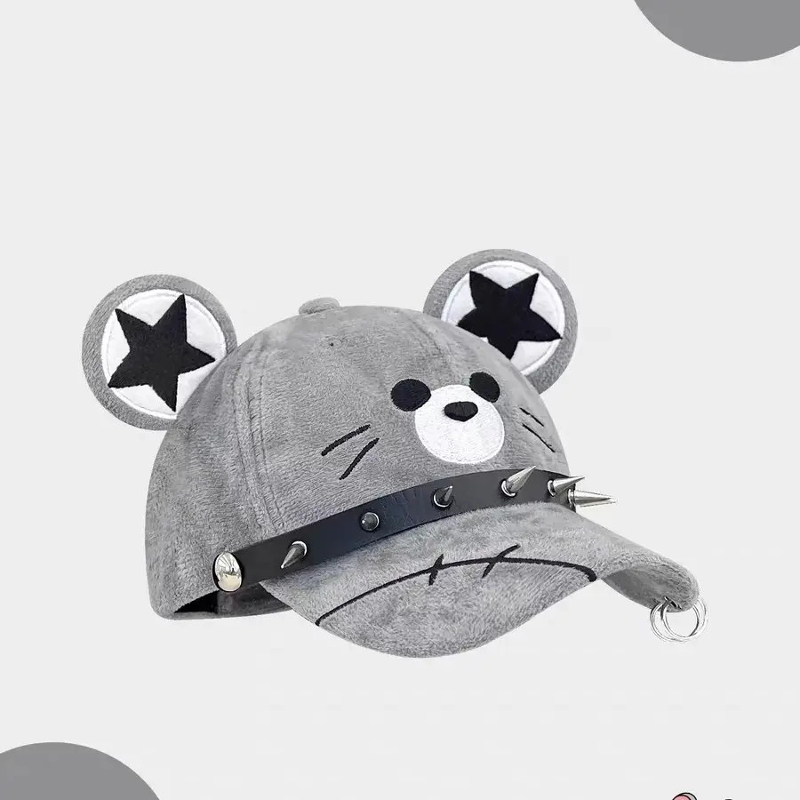 Punk Dark Rivet Duck Cap Female Y2K Subculture Cute Versatile Baseball Cap - Image 4
