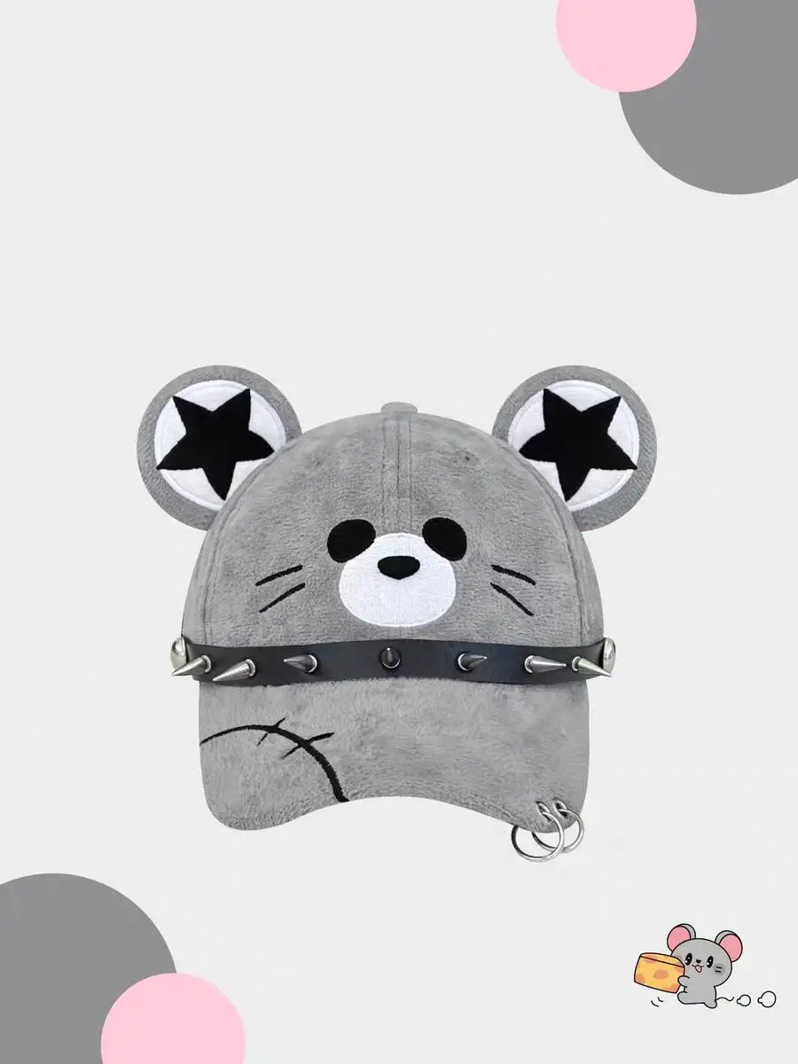 Punk Dark Rivet Duck Cap Female Y2K Subculture Cute Versatile Baseball Cap — feature 3