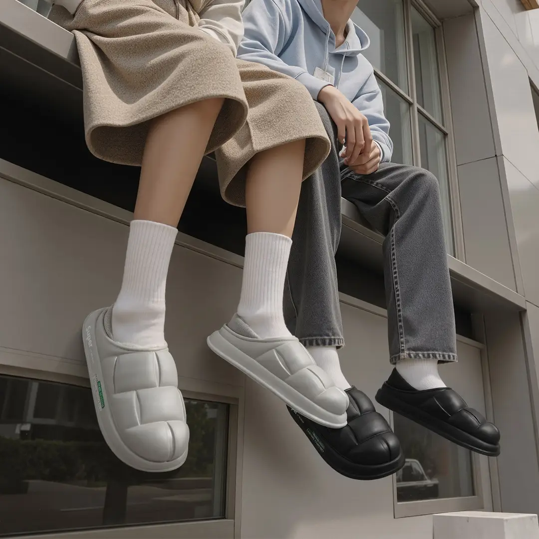 Cotton Slippers for Men in Autumn and Winter 2025 New Style Warm Simple Fashion Home Indoor Cotton Slippers Plush and Comfortable - Image 3