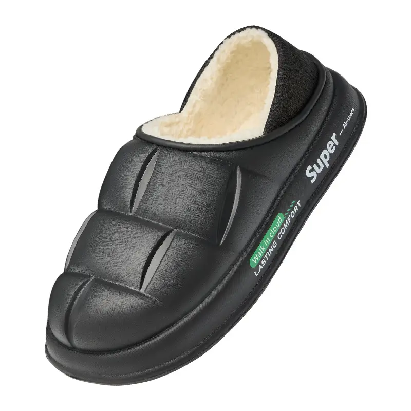 Cotton Slippers for Men in Autumn and Winter 2025 New Style Warm Simple Fashion Home Indoor Cotton Slippers Plush and Comfortable - Image 7