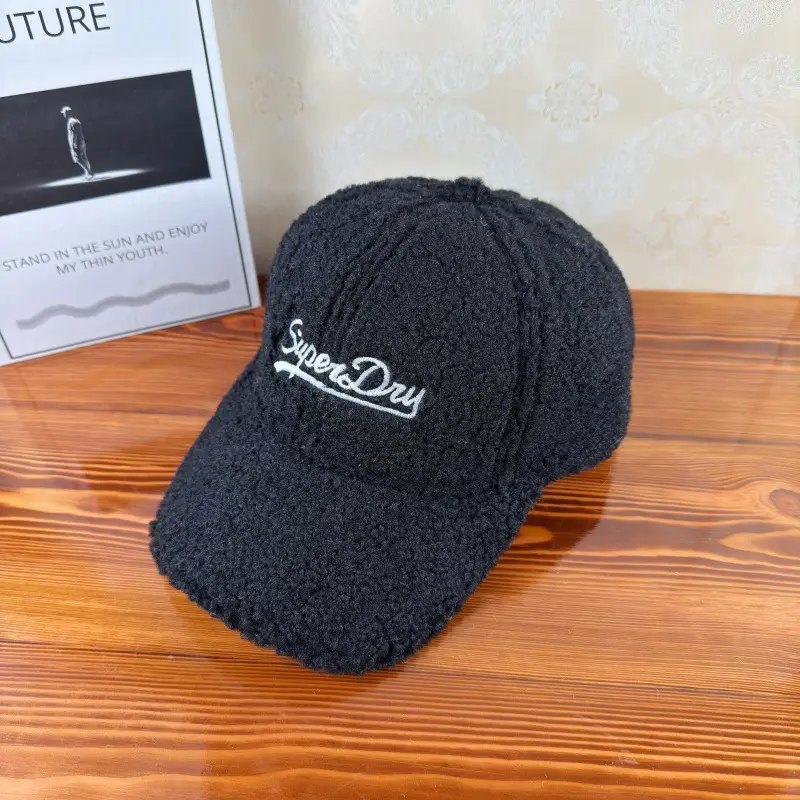 Korean Style Lamb Wool Hat for Women Autumn Winter Warm Unisex - Image 9