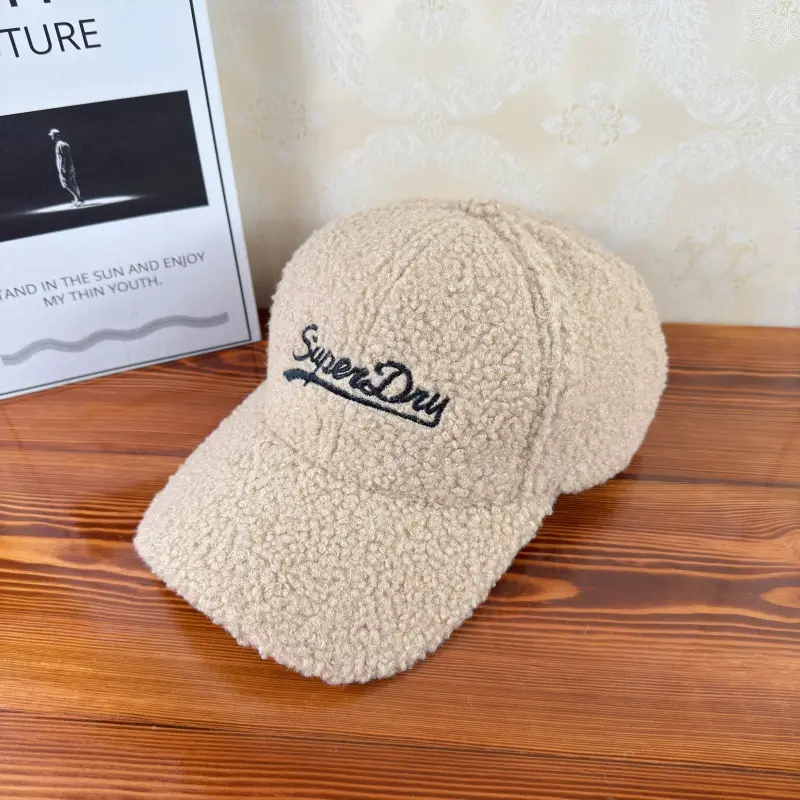 Korean Style Lamb Wool Hat for Women Autumn Winter Warm Unisex — feature 10