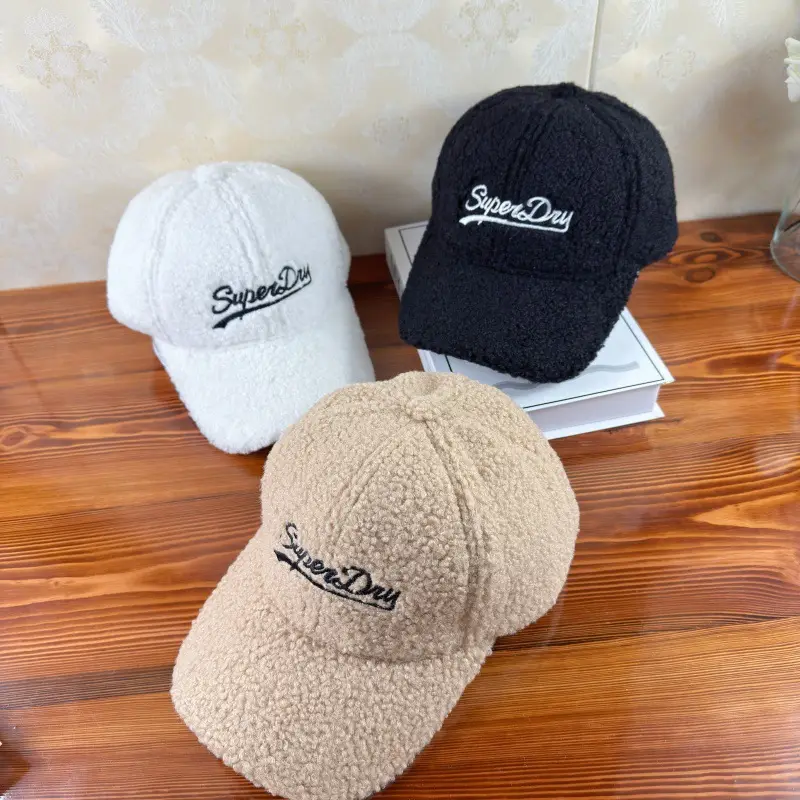 Korean Style Lamb Wool Hat for Women Autumn Winter Warm Unisex — feature 4
