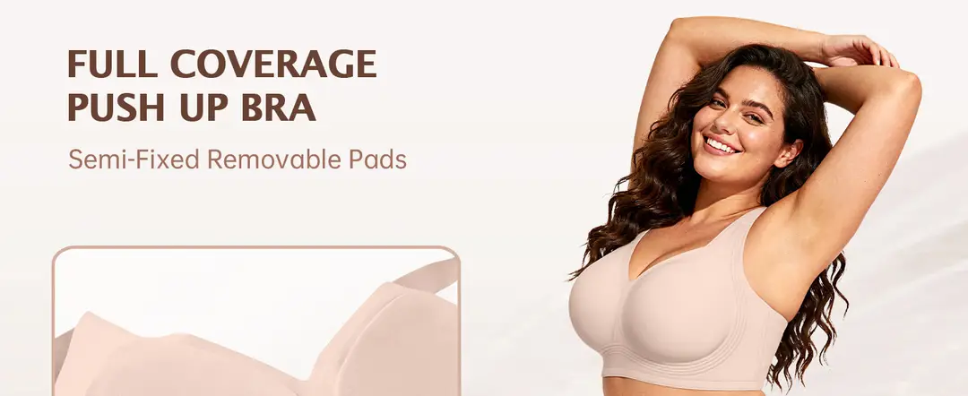 Foreign Trade Soft Support Large Bust Bra for Women, Seamless Thin Style, Wireless Bra, Push-Up Comfortable Bra for Plus-Size Women, Jelly Bra — feature 2