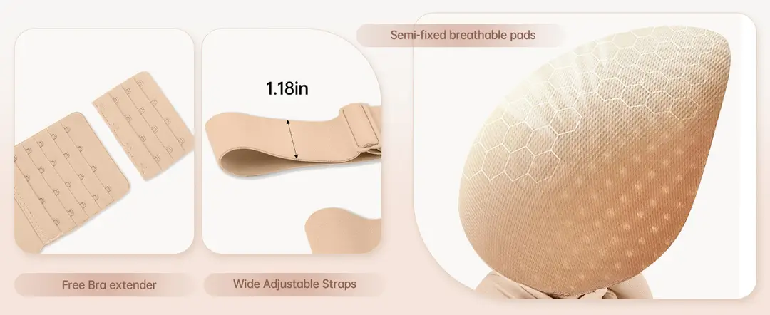 Foreign Trade Soft Support Large Bust Bra for Women, Seamless Thin Style, Wireless Bra, Push-Up Comfortable Bra for Plus-Size Women, Jelly Bra — feature 5