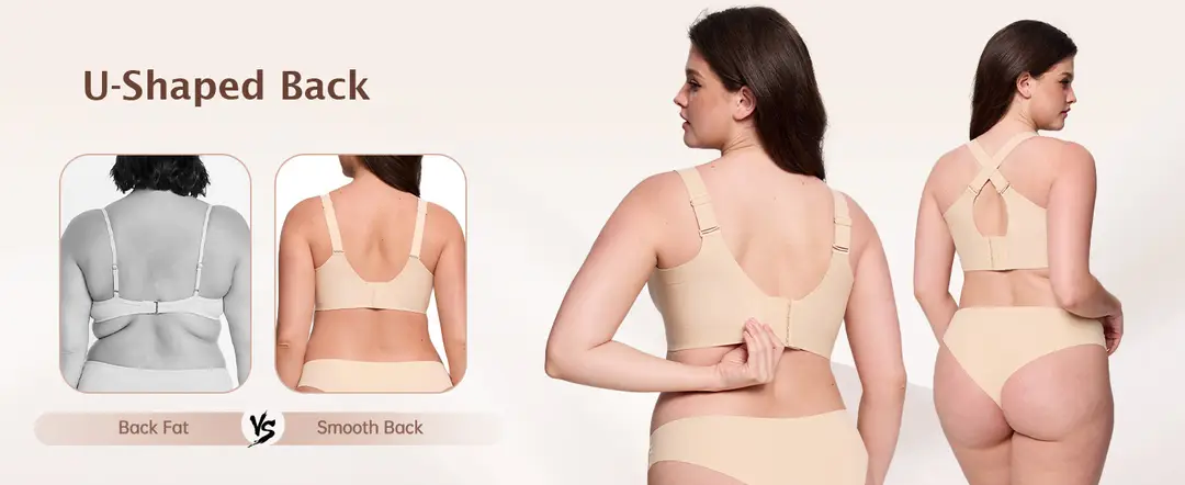 Foreign Trade Soft Support Large Bust Bra for Women, Seamless Thin Style, Wireless Bra, Push-Up Comfortable Bra for Plus-Size Women, Jelly Bra — feature 8