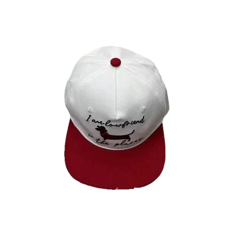 Women Baseball Cap with Letter Embroidery & Wide Bristles