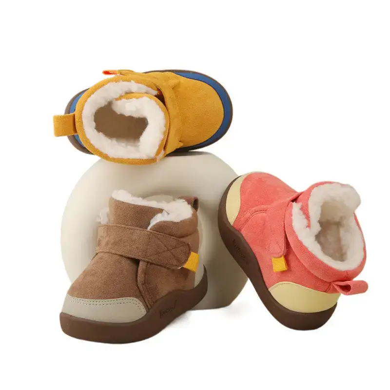 Winter Fleece Lined Baby Toddler Snow Boots Non-Slip Soft Sole