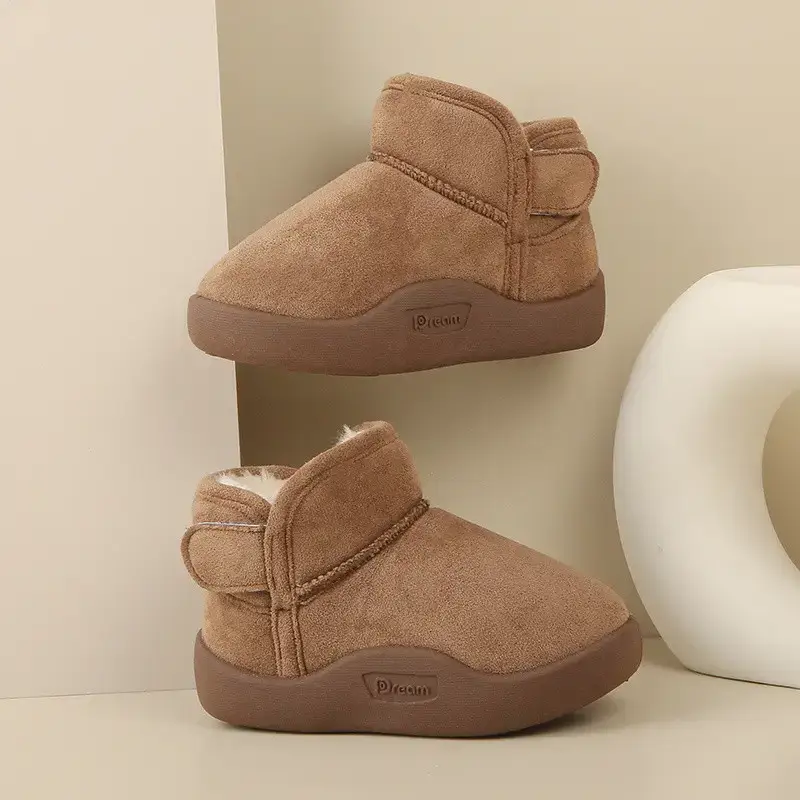 Winter Fleece Lined Baby Toddler Snow Boots Non-Slip Soft Sole