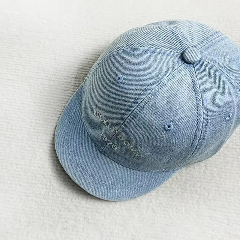Japanese Retro Wash Denim Cap Women Street Style — feature 7