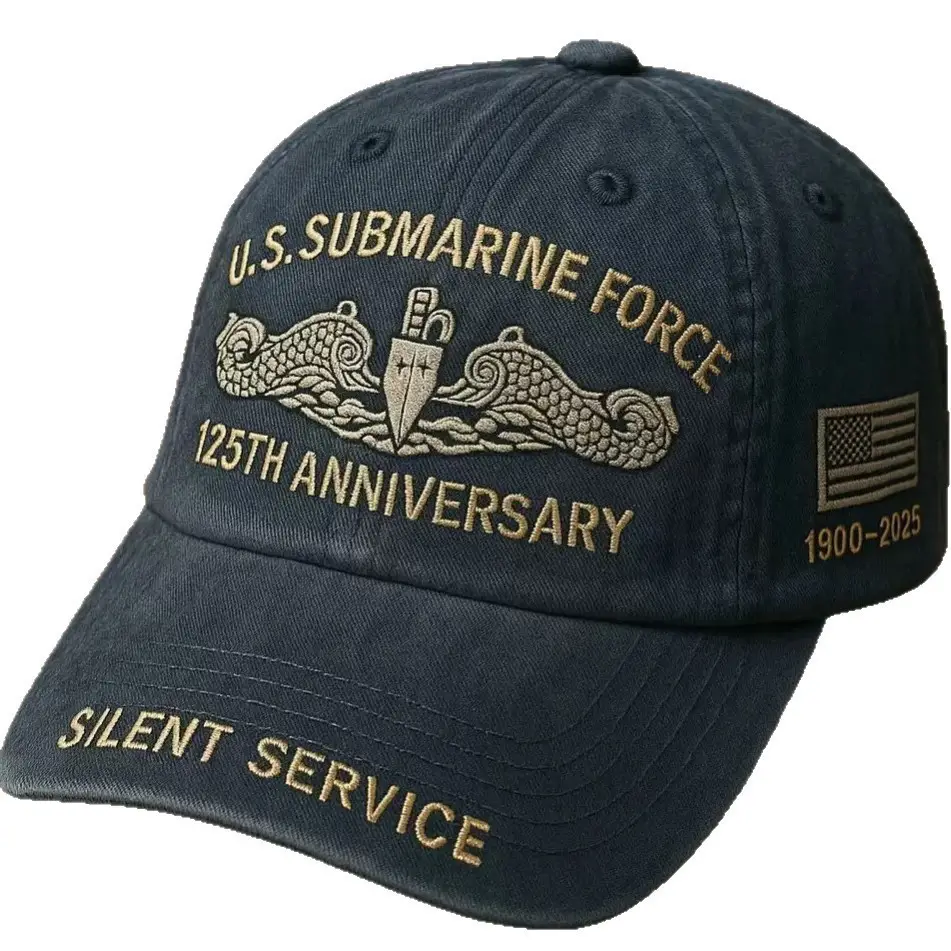Cross-Border Veteran Eagle Cap Men White 250th Anniversary