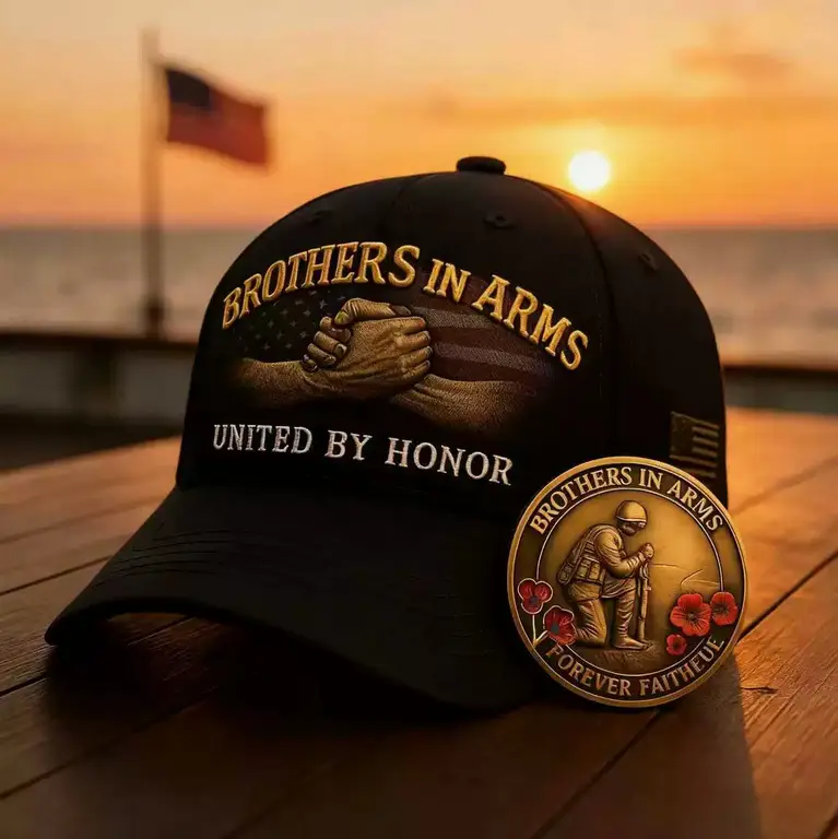 Cross-Border Veteran Eagle Cap Men White 250th Anniversary