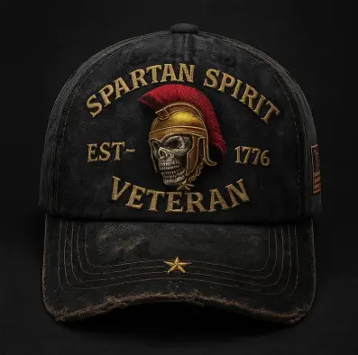 Cross-Border Veteran Eagle Cap Men White 250th Anniversary