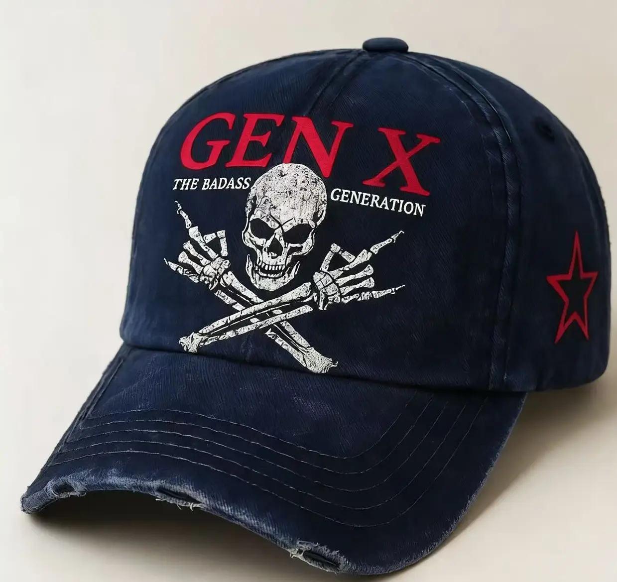 Cross-Border Veteran Eagle Cap Men White 250th Anniversary